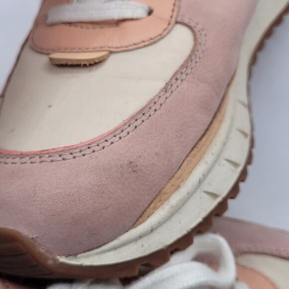 Madewell Kickoff Trainer Sneakers Dusty Rose Size 6 - Picture 11 of 13